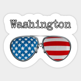 AMERICA PILOT GLASSES WASHINGTON Sticker